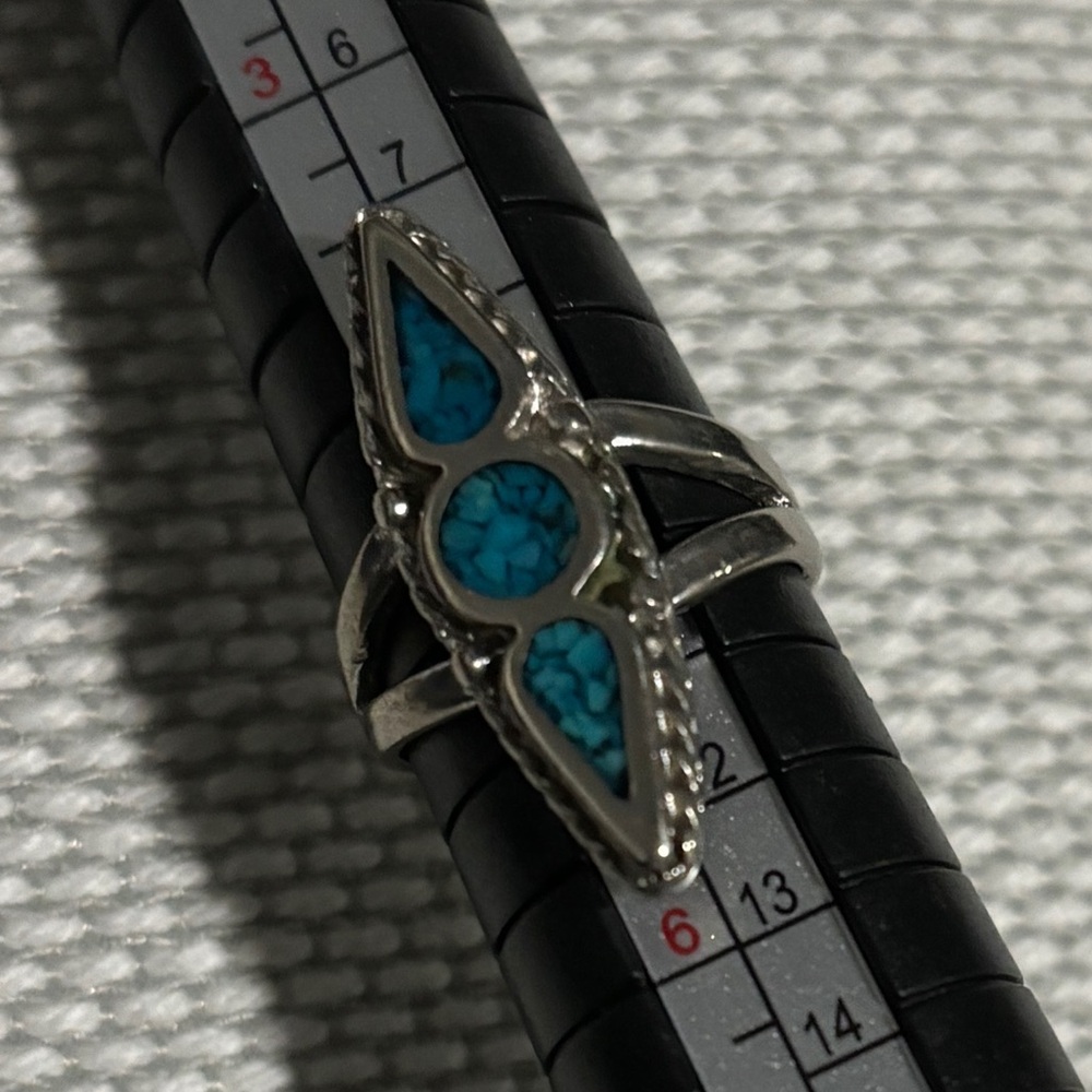 Turqoise Silver Ring - image 2